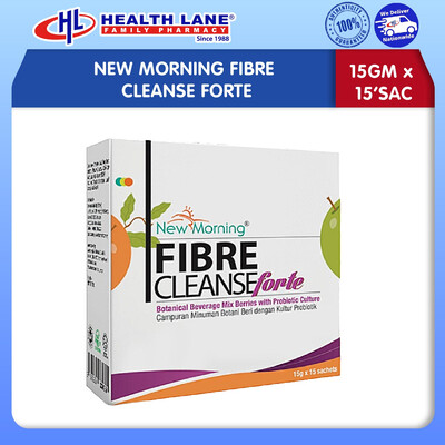 NEW MORNING FIBRE CLEANSE FORTE (15GMx15'S)
